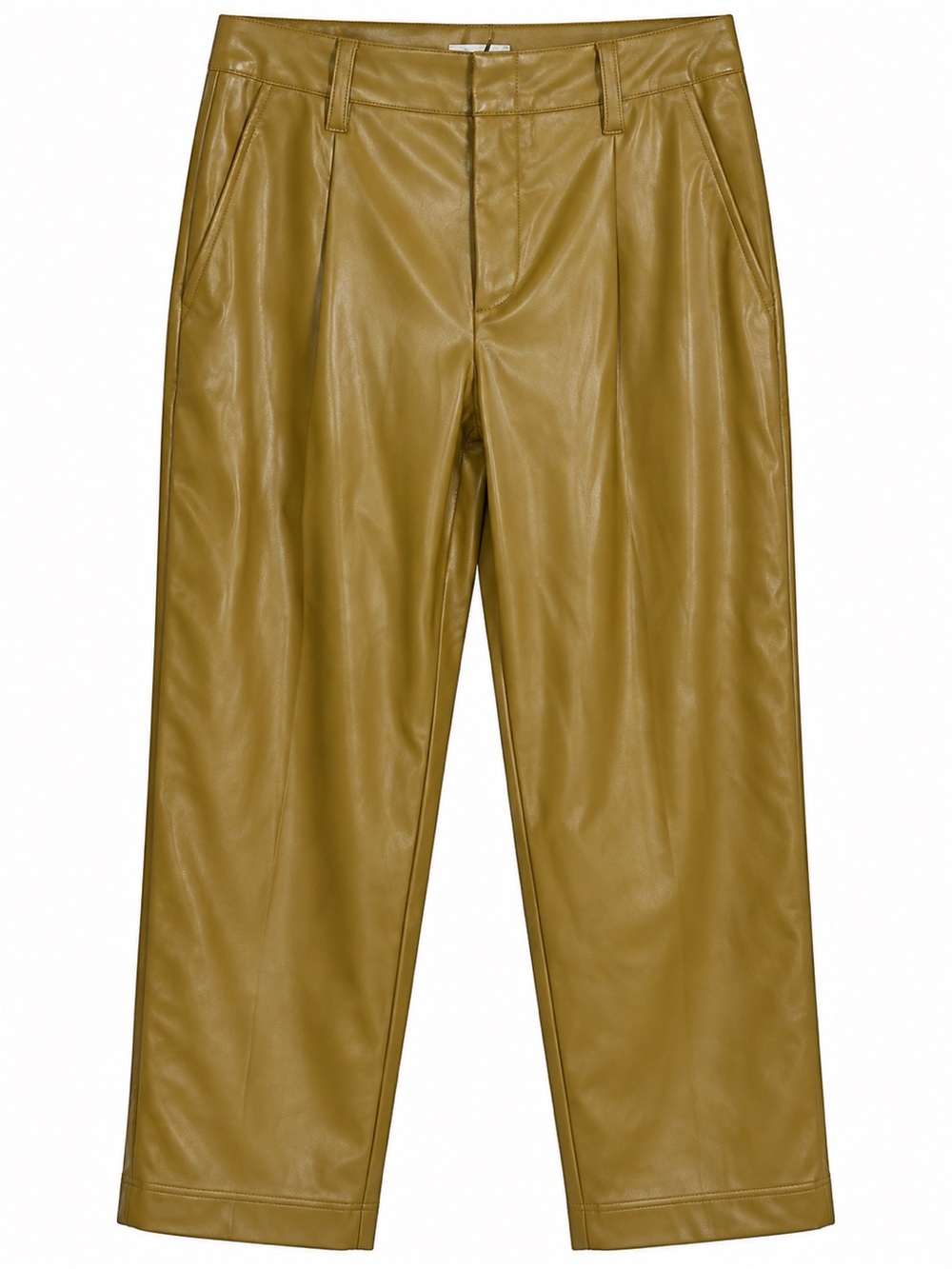 A New Day Womens 14 High Rise Faux Leather Pants Straight Leg NWT
